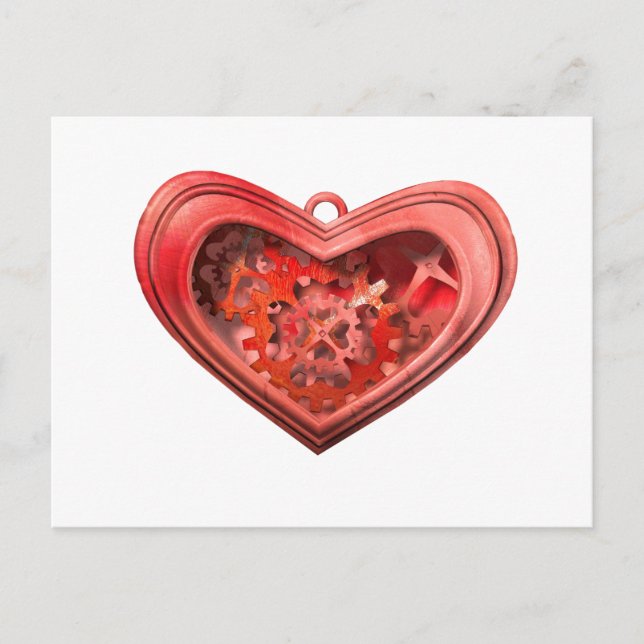 I love gears postcard (Front)