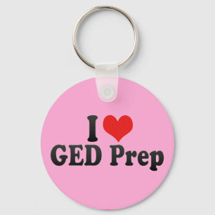 I Love GED Prep Key Ring