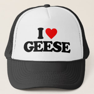 I LOVE GEESE TRUCKER HAT