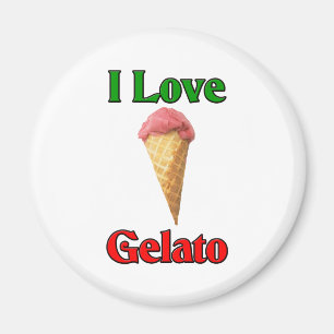 I Love Gelato (Italian Ice Cream) Magnet