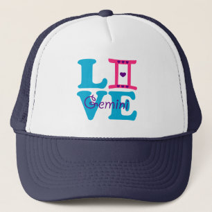 ♊★😍I Love Gemini-Best-Zodiac Sign Basic Stylish Trucker Hat