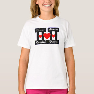 ♊★😍I Love Gemini-Best-Zodiac Sign Fine Jersey T-Shirt