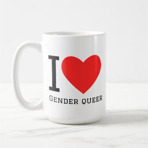 I love gender queer coffee mug