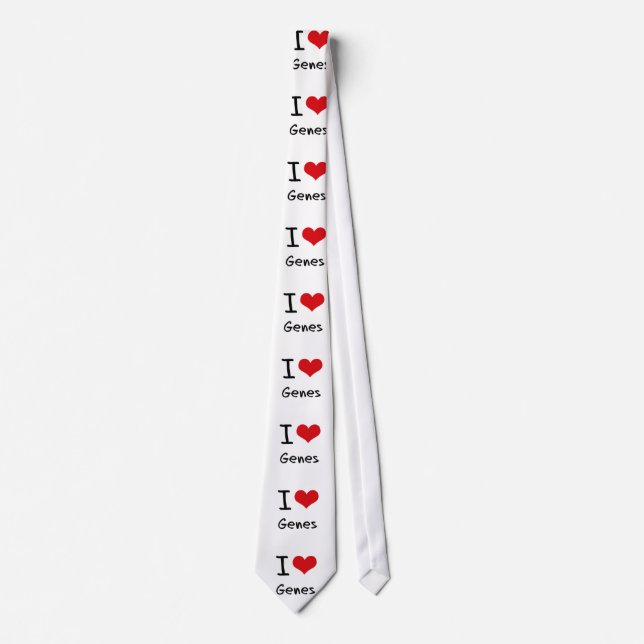 I Love Genes Tie (Front)