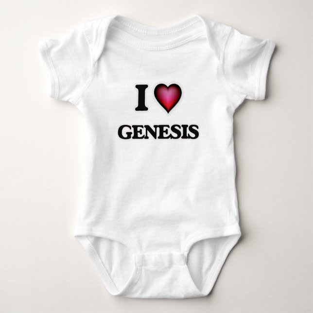 I Love Genesis Baby Bodysuit (Front)