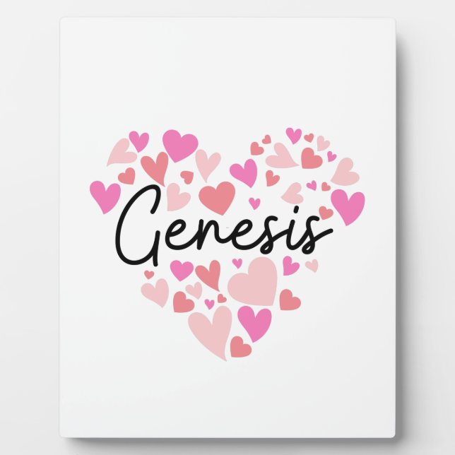 I love Genesis Plaque (Front)