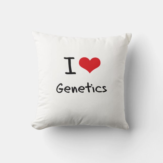 I Love Genetics Cushion (Front)