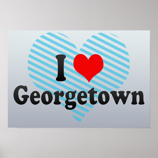 I Love Georgetown, Guyana Poster (Front)
