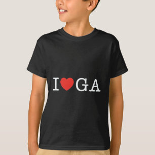 I LOVE GEORGIA black T-Shirt