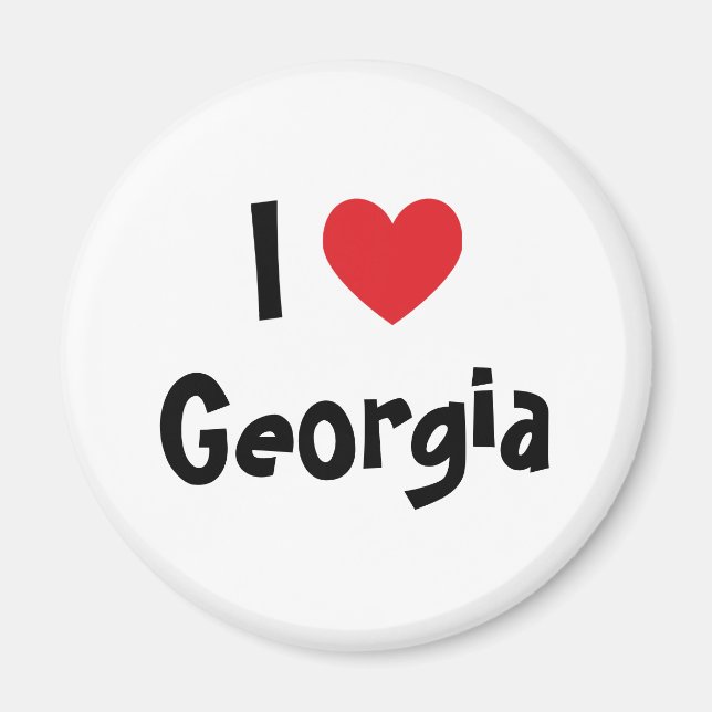 I Love Georgia Magnet (Front)