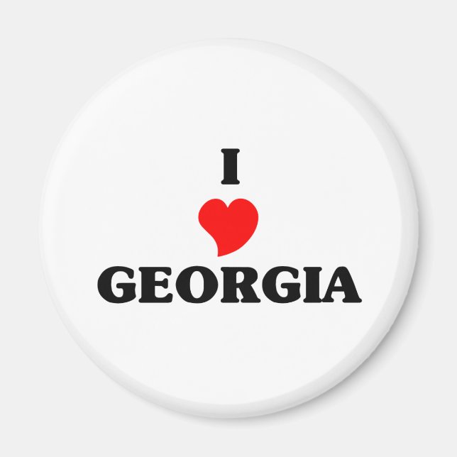 I Love Georgia Magnet (Front)