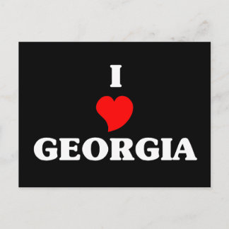 I Love Georgia Postcard