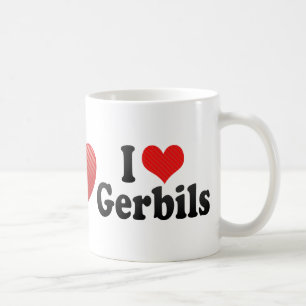 I Love Gerbils Coffee Mug