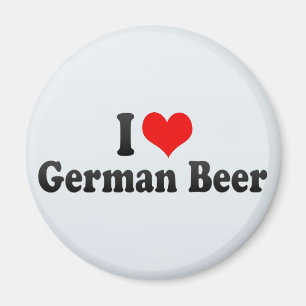 I Love German Beer Magnet