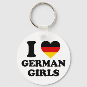 I love German girls Key Ring