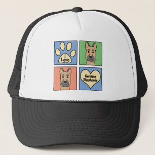 I Love German Shepherds Trucker Hat