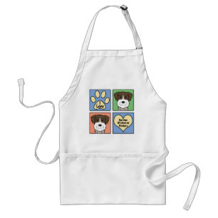 I Love German Wirehaired Pointers Standard Apron