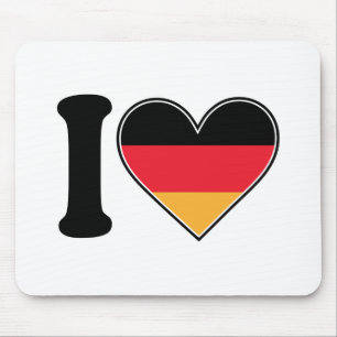 I Love Germany Mouse Pad