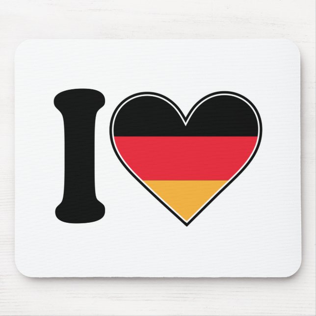 I Love Germany Mouse Pad (Front)