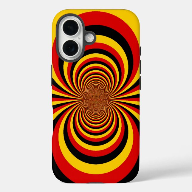 I Love Germany National Flag Colours Art Print Case-Mate iPhone Case (Back)