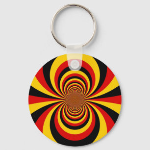 I Love Germany National Flag Colours Art Print Key Ring