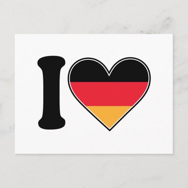 I Love Germany Postcard (Front)
