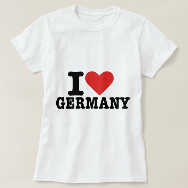 I love Germany T-Shirt (Design Front)