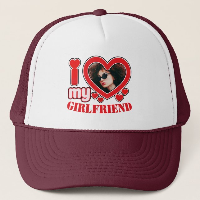 I Love Gf Trucker Hat (Front)