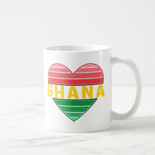 I Love Ghana, Ghanaian Heart Coffee Mug
