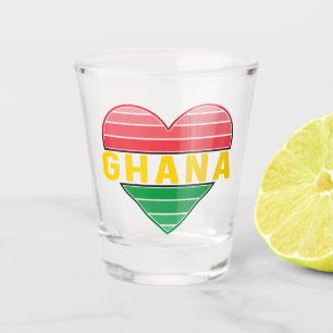 I Love Ghana, Ghanaian Heart Shot Glass