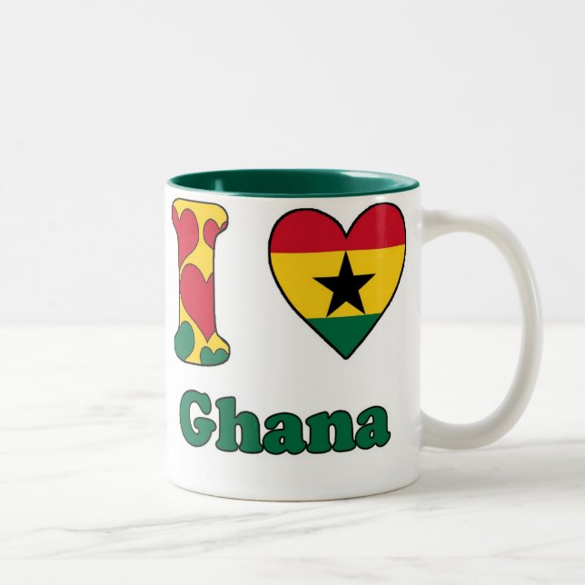 I love Ghana Two-Tone Coffee Mug (Right)