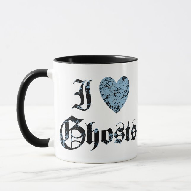 I Love Ghosts Mug (Left)