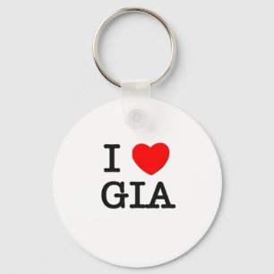 I Love Gia Key Ring
