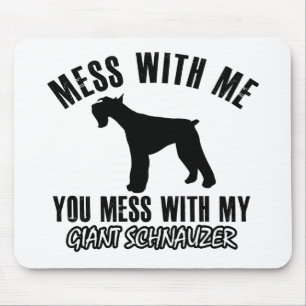 I love Giant schnauzer Mouse Pad