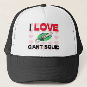I Love Giant Squid Trucker Hat