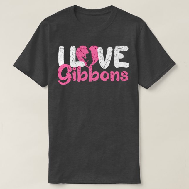 I love gibbons T-Shirt (Design Front)