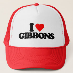 I LOVE GIBBONS TRUCKER HAT