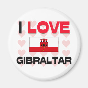 I Love Gibraltar Magnet