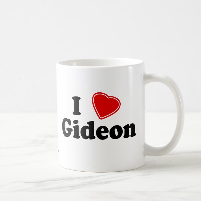I Love Gideon Coffee Mug (Right)