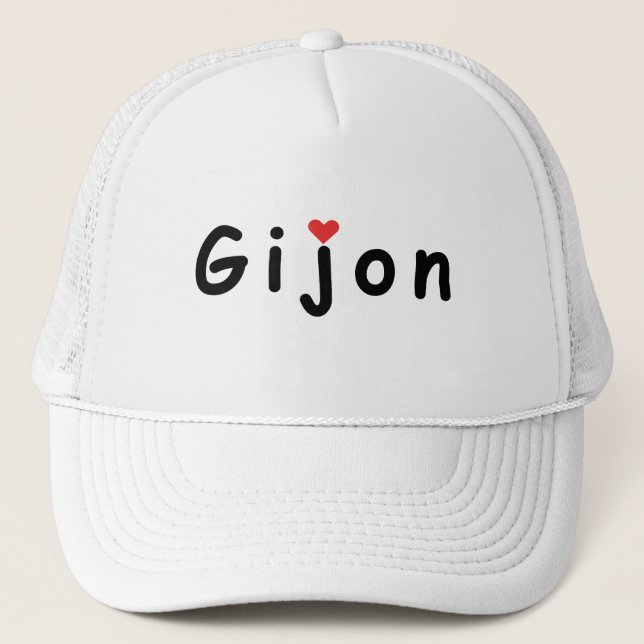 I love Gijon Trucker Hat (Front)