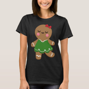 I Love Gingerbread Cookies Girls Christmas ' Holid T-Shirt