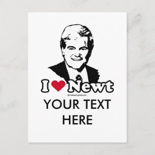 I Love Gingrich Postcard