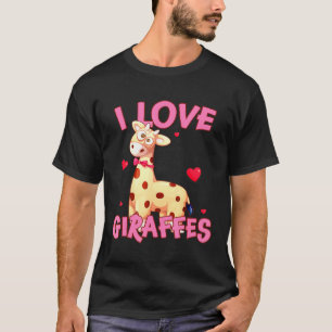 I Love Giraffes Kids T-Shirt
