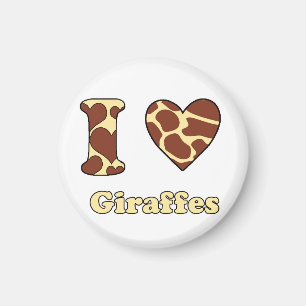 I love Giraffes Magnet