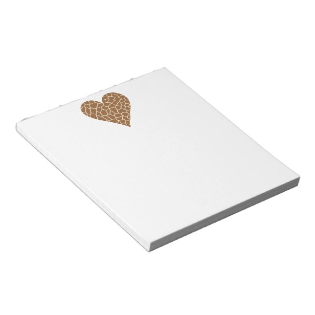I Love Giraffes Notepad (Angled)