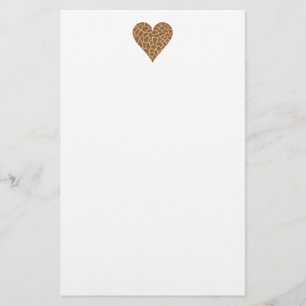 I Love Giraffes Stationery