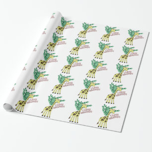 I Love Giraffes! Wrapping Paper