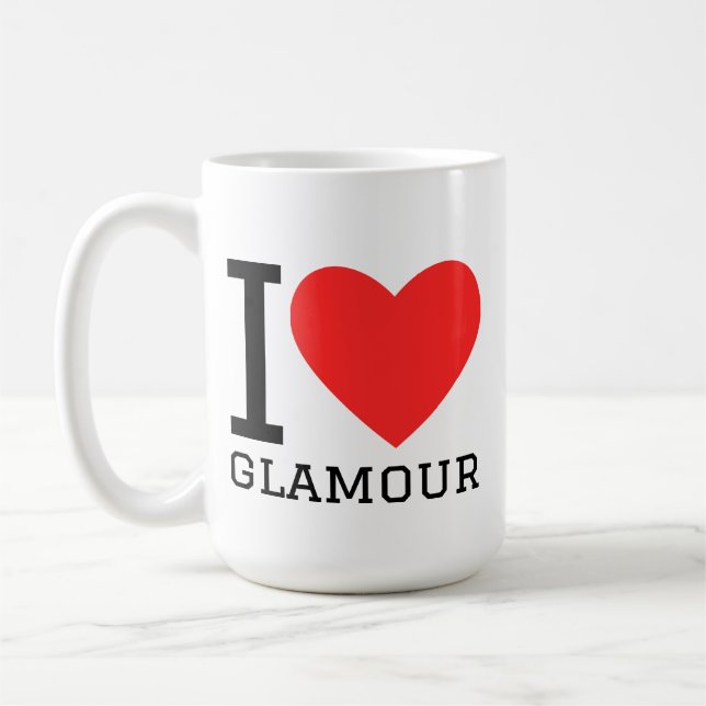 I love glamour coffee mug (Left)