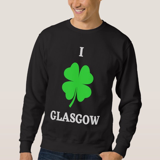 I LOVE GLASGOW SWEATSHIRT (Front)