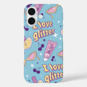 I Love Glitter Y2K iPhone 16 Case